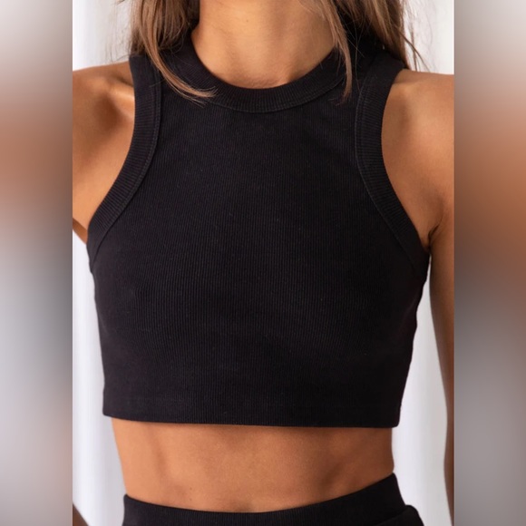 Peppermayo Exclusive Spencer Organic Cotton Rib Tank - Black - US 2 - New! - Picture 6 of 6
